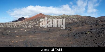 El Hierro, Kanarische Inseln - malerische Vulkanlandschaft westlich von La Restinga Stockfoto