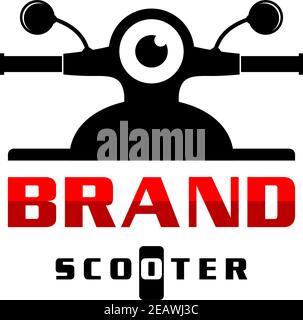 Scooter Logo Design Ihr Unternehmen Stock Vektor
