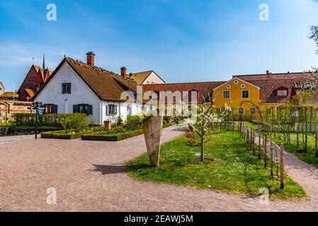 Bauernhof im Freilichtmuseum Kulturen in Lund, Schweden Stockfoto
