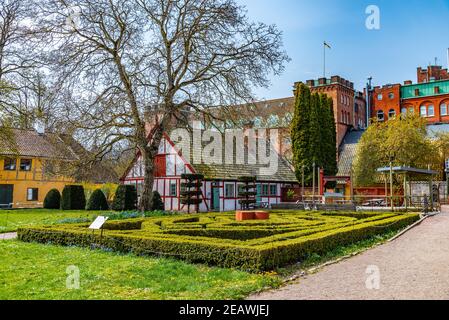 Villen im Freilichtmuseum Kulturen in Lund, Schweden Stockfoto