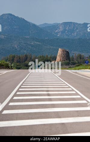 Nuraghe Soro namens Nuraghe Asoru, San Vito, Cagliari Bezirk, Sardinien, Italien, Europa Stockfoto