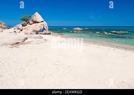 Strand Santa Giusta, Costa Rei, Muravera, Castiadas, Cagliari, Sardinien, Italien, Europa Stockfoto