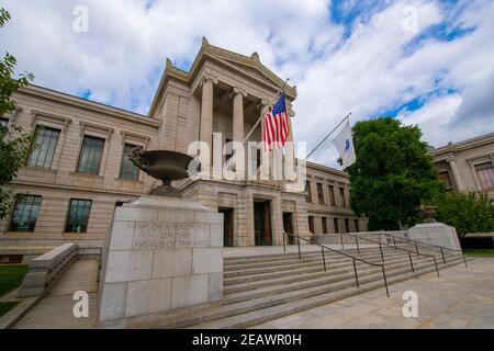 Haupteingang des Museum of Fine Arts in der Huntington Avenue 465, Boston, Massachusetts, USA. Stockfoto