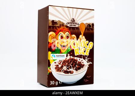 CROWNFIELD Getreide von LIDL Supermarkt-Kette verkauft Stockfoto