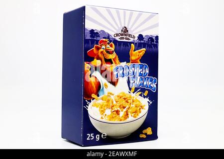 CROWNFIELD Getreide von LIDL Supermarkt-Kette verkauft Stockfoto