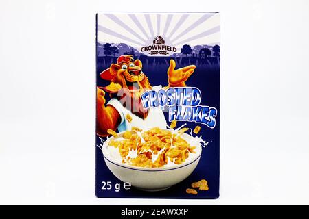 CROWNFIELD Getreide von LIDL Supermarkt-Kette verkauft Stockfoto