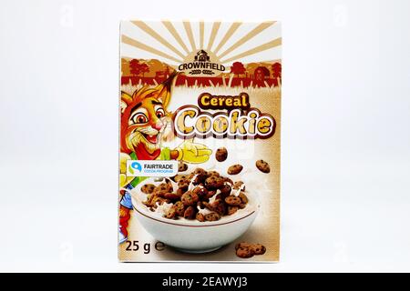 CROWNFIELD Getreide von LIDL Supermarkt-Kette verkauft Stockfoto