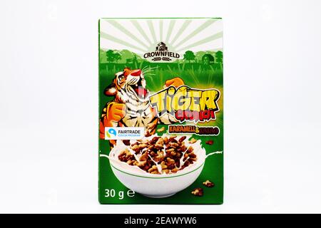 CROWNFIELD Getreide von LIDL Supermarkt-Kette verkauft Stockfoto