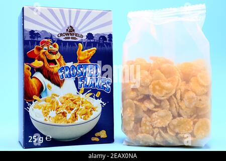 CROWNFIELD Getreide von LIDL Supermarkt-Kette verkauft Stockfoto