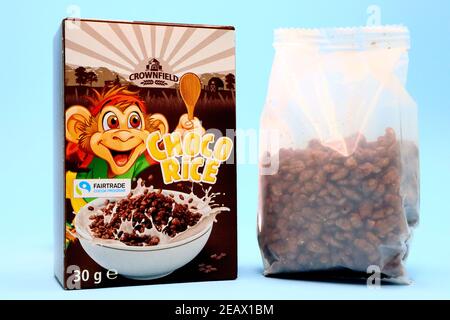 CROWNFIELD Getreide von LIDL Supermarkt-Kette verkauft Stockfoto