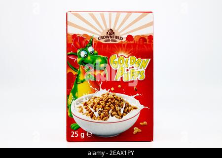 CROWNFIELD Getreide von LIDL Supermarkt-Kette verkauft Stockfoto