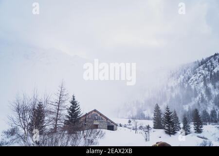 Les Contamines-Montjoie, Französische Alpen Stockfoto