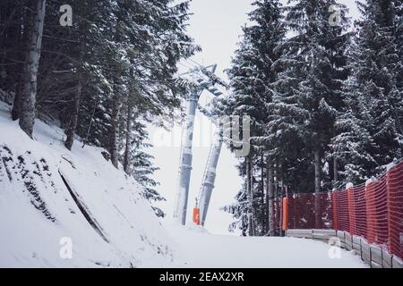 Les Contamines-Montjoie, Französische Alpen Stockfoto