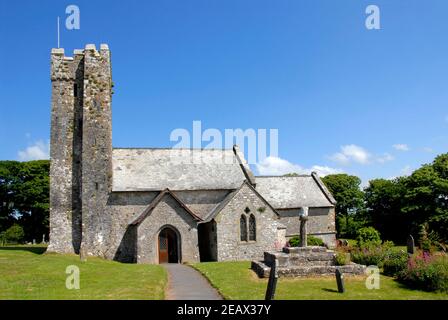 St. Michael and All Angels Kirche, Bosherston, Pembrokeshire, Wales Stockfoto