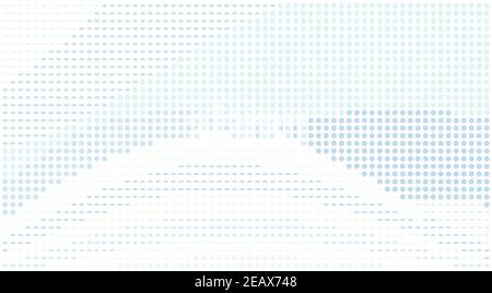 Abstrakter, minimal gepunkteter Hintergrund mit hellen bläulich ungesättigten Punkten. Einfaches Vektorgrafikmuster Stock Vektor