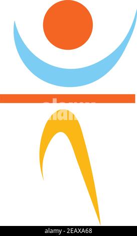 Running Logo Designs, Marathon Logo Vorlage, Laufverein oder Sportverein Stock Vektor