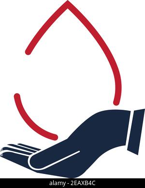 Blutstropfen Spender Vector Illustration Stock Vektor