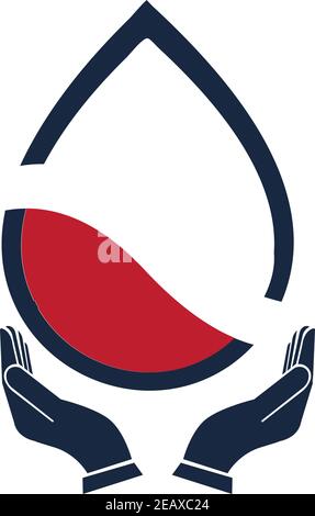 Blutstropfen Spender Vector Illustration Stock Vektor