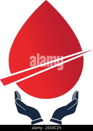 Blutstropfen Spender Vector Illustration Stock Vektor