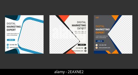 Digital Marketing Agency Business Web Banner Template Design Stock Vektor