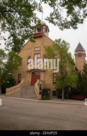 Das Rathaus von Wolseley, Saskatchewan, Kanada. Dieses Gebäude war ursprünglich das Opernhaus, das in den Jahren 1906-7 erbaut wurde. Stockfoto
