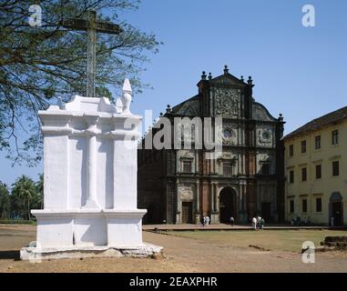 Asien, Indien, Goa, Alt-Goa, die portugiesische Basilika von Bom Jesus Stockfoto