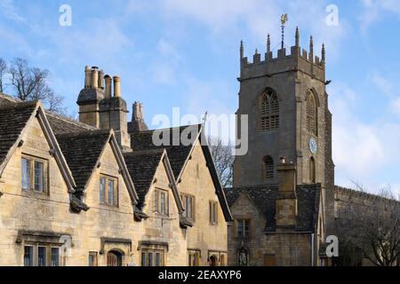 Winchcombe Kirche, Cotswolds, Gloucestershire, England. Stockfoto