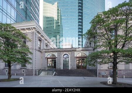 The Old Shimbashi Station Railway History Exhibition Hall, Minato-Ku, Tokyo, Japan Stockfoto