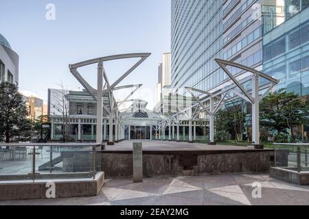 The Old Shimbashi Station Railway History Exhibition Hall, Minato-Ku, Tokyo, Japan Stockfoto