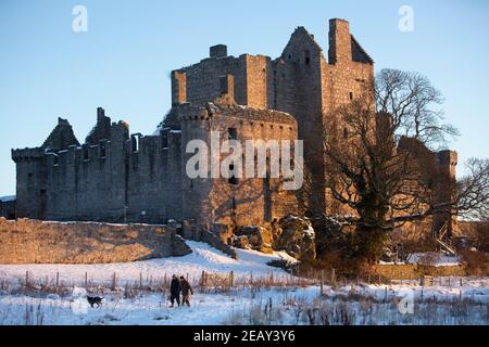 Edinburgh, Schottland. VEREINIGTES KÖNIGREICH. Februar 2021, 11th. Craigmillar Park in Edinburgh. Quelle: Pako Mera/Alamy Live News Stockfoto