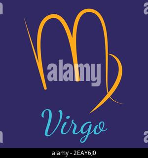 Virgo Vektor Tierkreis Symbol Stock Vektor