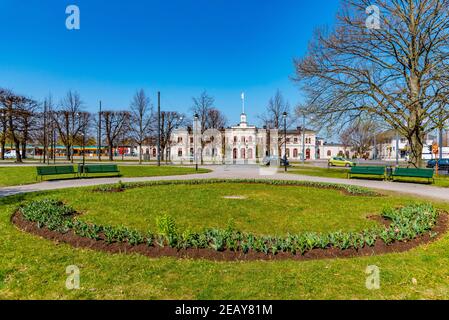 NORRKOPING, SCHWEDEN, 23. APRIL 2019: Blick auf den Hauptbahnhof in Norrkoping, Schweden Stockfoto