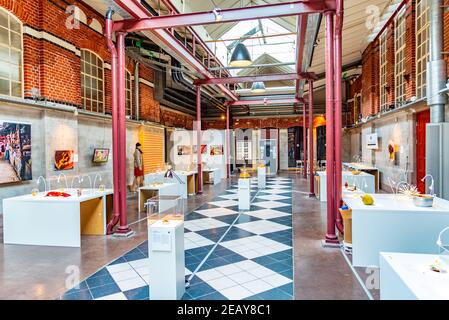 MALMÖ, SCHWEDEN, 24. APRIL 2019: Das Innere des ekelhaften Lebensmittelmuseums in Malmö, Schweden Stockfoto