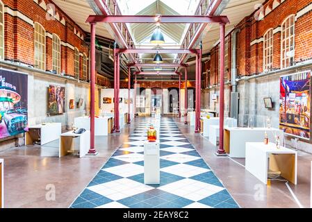 MALMÖ, SCHWEDEN, 24. APRIL 2019: Das Innere des ekelhaften Lebensmittelmuseums in Malmö, Schweden Stockfoto