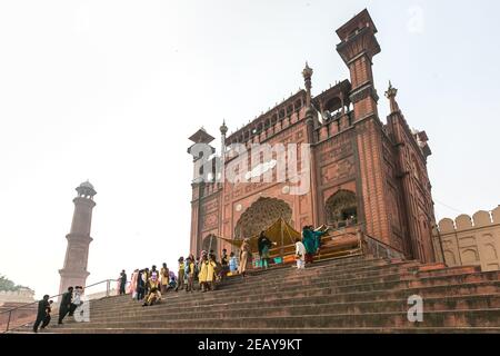 Lahore, Pakistan : Badshahi Moschee Stockfoto