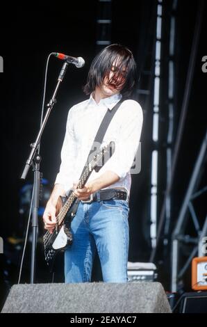 The Datsuns beim Reading Festival 2003, Reading, England, Großbritannien. Stockfoto