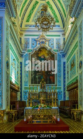 MODICA, ITALIEN, 26. APRIL 2017: Innenraum der chiesa di Santa Maria di Betlem in Modica, Sizilien, Italien Stockfoto