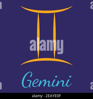 Sternzeichen für Zwillinge-Vektor Stock Vektor