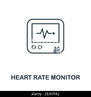 Symbol für Herzfrequenzsensor. Einfaches Element aus der digitalen Gesundheitserfassung. Creative Heart Rate Monitor Symbol für Web-Design, Vorlagen, Infografiken und Stock Vektor