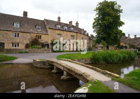 Lower Slaughter Village - Cotswolds, Großbritannien Stockfoto