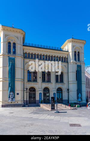 OSLO, NORWEGEN, 15. APRIL 2019: Blick auf das Friedensnobelzentrum in Oslo, Norwegen Stockfoto