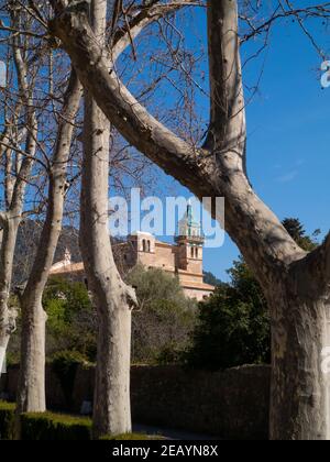 Kartäuserkloster und ehemalige Residenz von Frederic Chopin, Valldemossa, Mallorca, Spanien Stockfoto