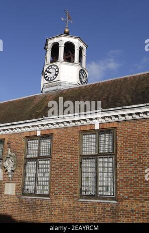 Blick auf die Markthalle, High Street, Old Amersham, Buckinghamshire, Großbritannien Stockfoto