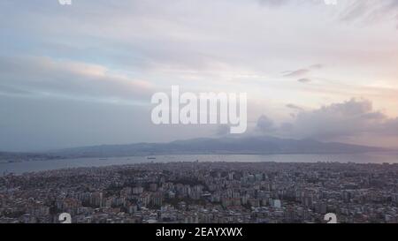 Izmir Panoramablick in Izmir City, Türkei Stockfoto