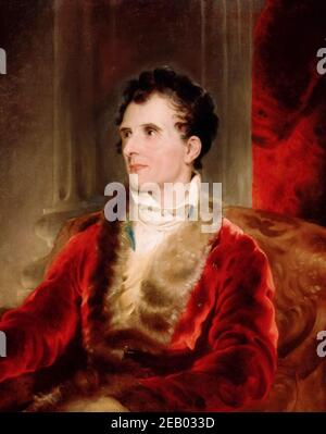 Antonio Canova (1757-1822), italienischer neoklassizistischer Bildhauer, Porträtmalerei von Sir Thomas Lawrence, um 1818 Stockfoto