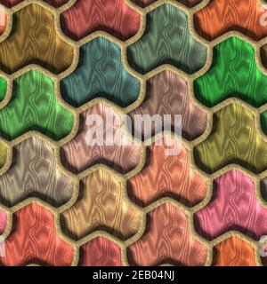 3D Render nahtlose ebnen Hintergrund Fliese mit Holz Muster Textur Stockfoto