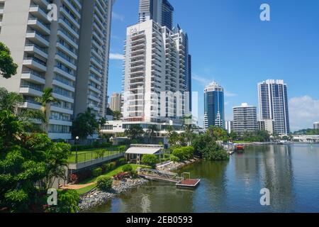 Wolkenkratzer in Gold Coast Queensland Australien Stock Photo Stock Images Stock-Bilder Stockfoto