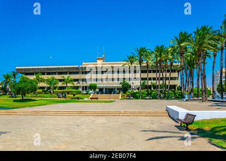 ACRE, ISRAEL, 12. SEPTEMBER 2018: Gemeindegebäude der Stadt Acre in Israel Stockfoto