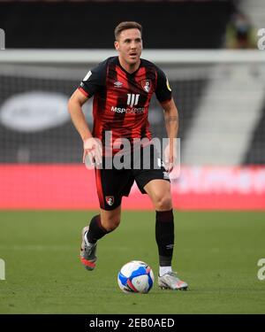 Datei-Foto vom 17-10-2020 von Dan Gosling von AFC Bournemouth während des Sky Bet Championship-Spiels im Vitality Stadium, Bournemouth. Ausgabedatum: Donnerstag, 11. Februar 2021. Stockfoto