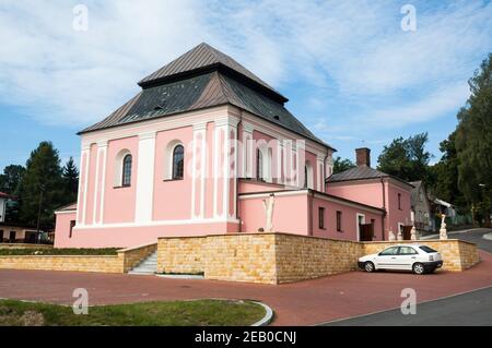 Ehemalige Synagoge, heute Gemeindezentrum, Szczebrzeszyn, Roztocze Region, Polen Stockfoto